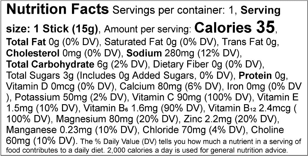 Nutrition facts