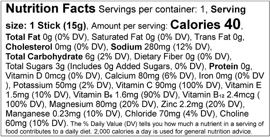 Nutrition facts