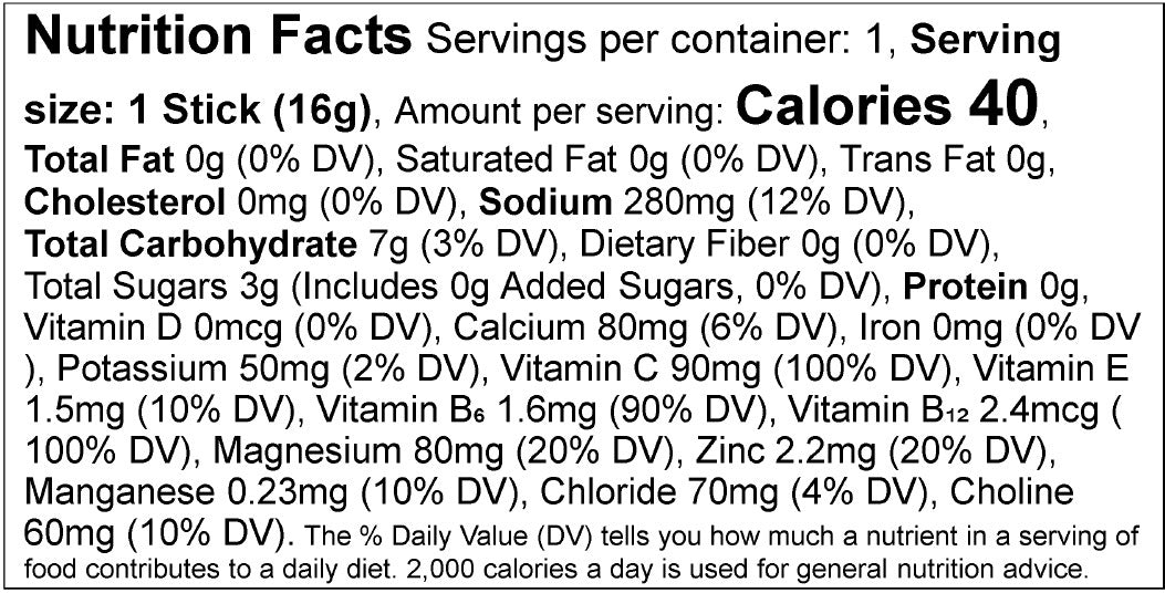 Nutrition facts