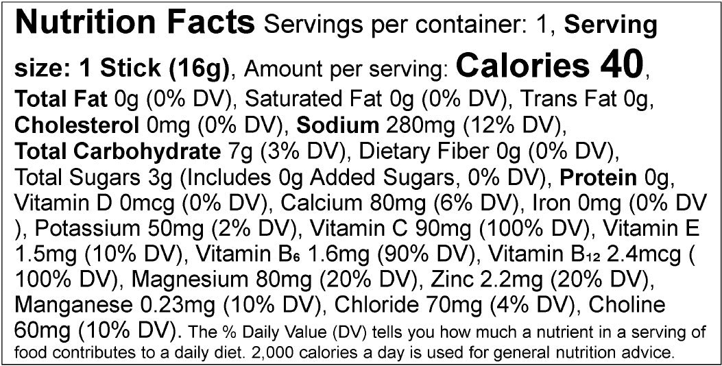 Nutrition facts